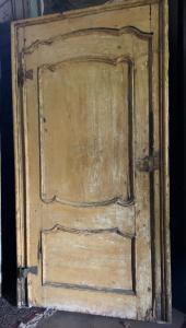 PTL707 - Puerta lacada con marco, época del siglo XVIII, luz cm L 102 x H 225